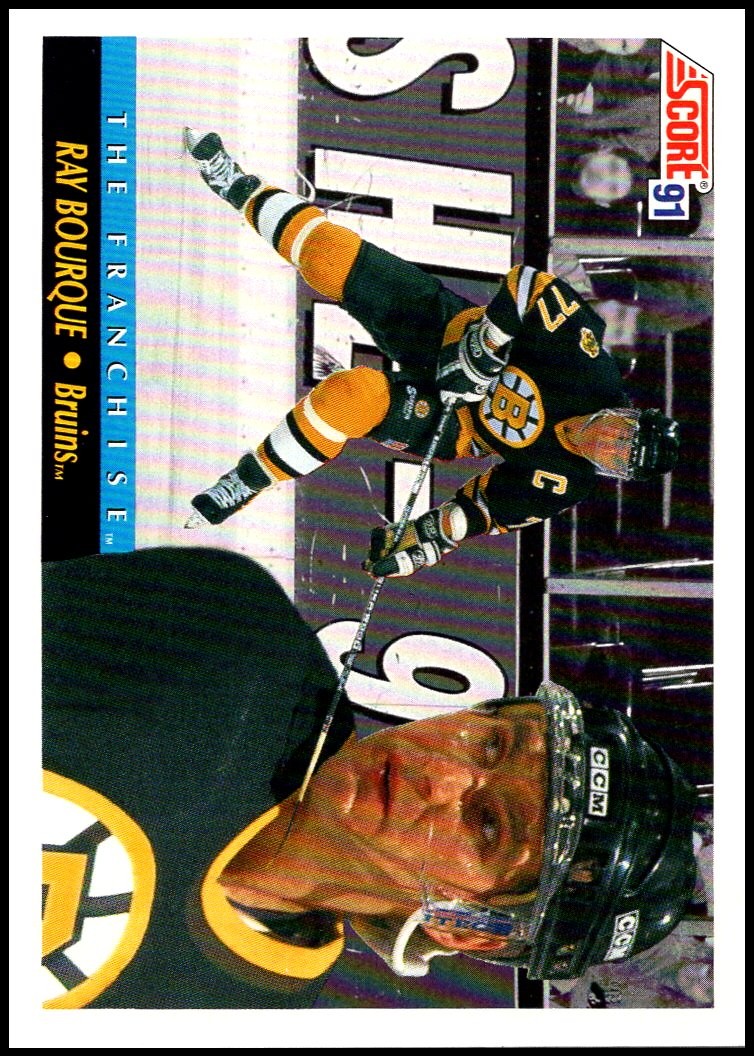 1991-92 Score American #415 Ray Bourque - The Franchise HOF FREE SHIPPING!