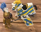 Vintage Playmobil swan knight and horse