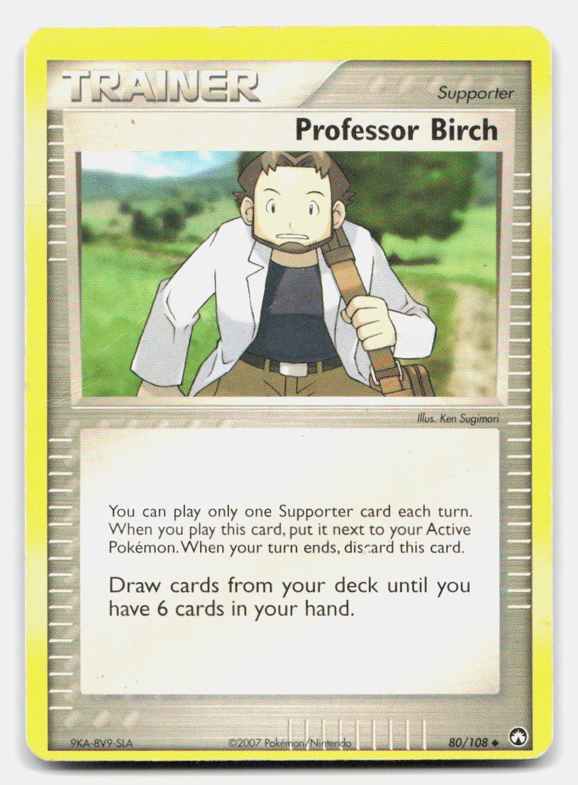 Professor Birch 80/108 Uncommon Power Keepers Pokemon MP