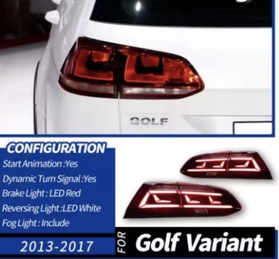 LED Tail Lights for Volkswagen VW Golf 7 MK7 MK7.5 ESTATE Rear Lamps Pair (L+R)