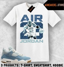 Tee Shirt Matching AJ 4 Denim Worn Blue Match Sneaker Vintage Air MJ 23 T-Shirt
