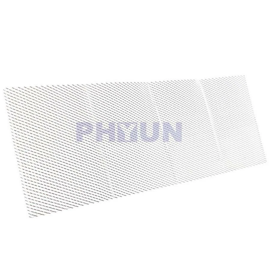 8*16mm Car Bumper Fender Hood Vent Grille Net Aluminum Silver Mesh Grill Cover Foto 4 de 4