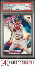 2022 TOPPS COSMIC CHROME REFRACTOR #66 ROYCE LEWIS RC POP 6 PSA 10