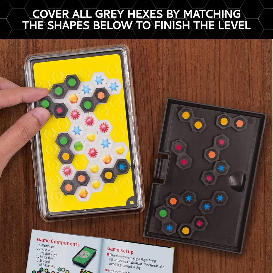 Thames & Kosmos Ingenious: Single-Player Travel Edition, Domino-Style Puzzle Gam - Image 2 of 4