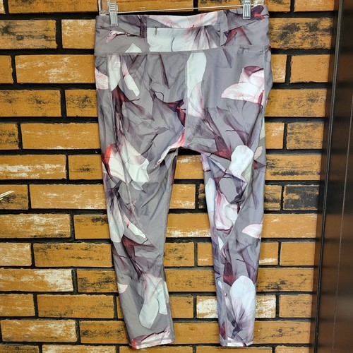 Leggings Capri Fabletics Donna Small/Med Gia Powerlite Stretti Grigio Multi Floreale - Foto 2 di 8