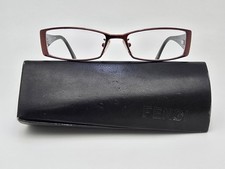 Fendi F602R 700 Deep Bronze Tortoise Rhinestone Eyeglasses Frame w/ Case Italy