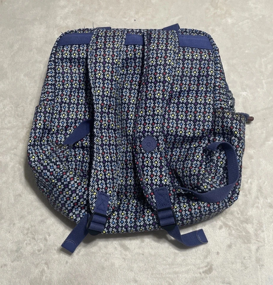 Сумка для подгузников Kipling Audrie рюкзак многоцветная геометрическая верхняя ручка карманы на молнии - Изображение 2 из 4