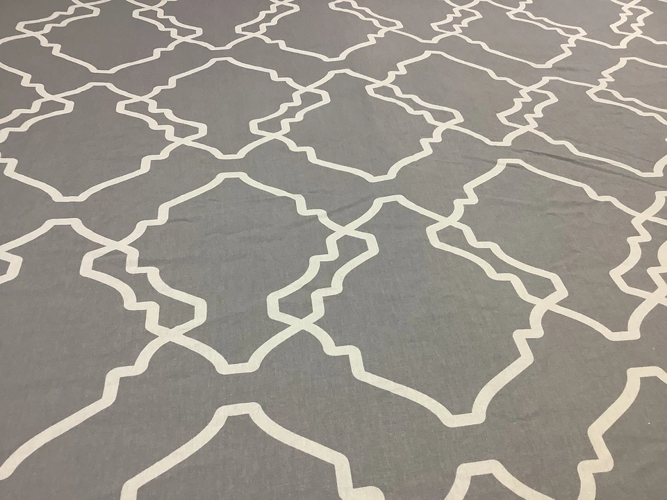 Pottery Barn 被套全大号灰色亚麻混纺 — 第 2/4 张图片