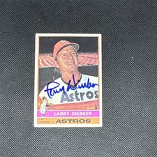 Larry Dierker #75 signed autograph auto 1976 Topps Baseball Trading Card