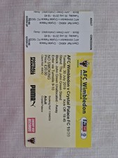 AFC Wimbledon v Crystal Palace ticket  Pre-Season Friendly July 30, 2019