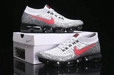 New Nike Air VaporMax Flyknit 2 White Red Men's shoes