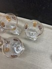 Libby Frosted Golden Leaf pattern Water Goblets set of 5 vintage MCM — photo 5