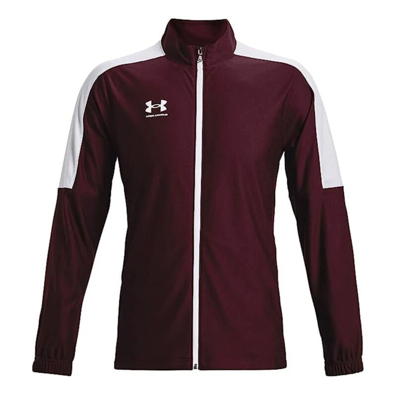 Under Armour UA Mens Challenger Maroon Sports Running Track Jacket - Image 4 of 4