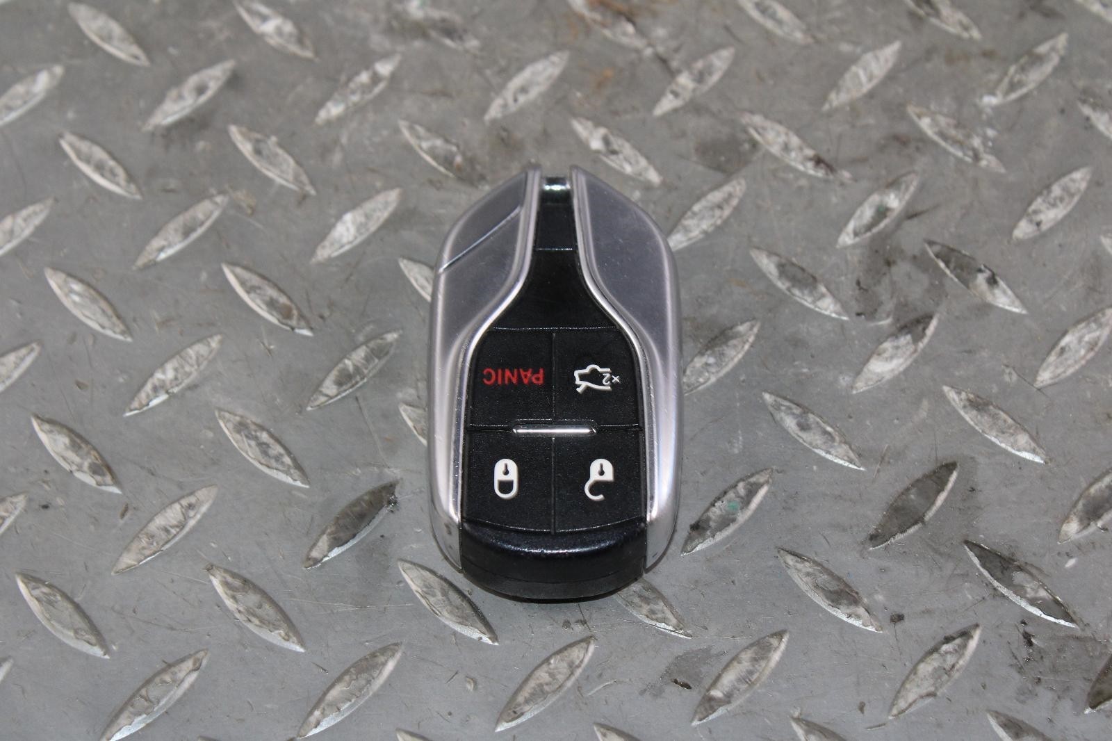 14-24 GHIBLI Silver Black Four 4 Button OEM Key Fob Remote Keyless Entry Keyfob