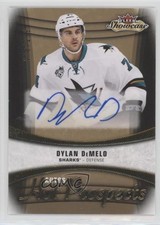 2015-16 Upper Deck Fleer Showcase Hot Prospects Autos /299 Dylan DeMelo Auto 0f8