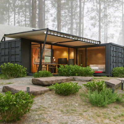 Container house plans - 1 bedroom  - 1 bathroom - Digital PDF File