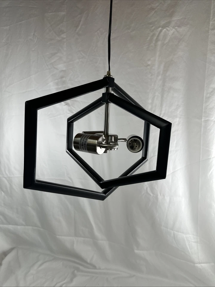 ARTCRAFT AC10993  PRESTON 3-LIGHT SEMI-FLUSH MOUNT - MATTE BLACK & BRUSHED NICKE - Image 2 of 4