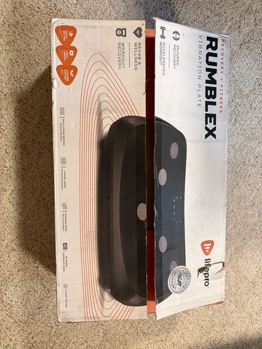 LifePro Rumblex Vibration Plate - Model LP-RMX-BLK-NW Barely Used