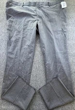 Nordstrom Pants Mens 50W Gray Tech Smart Trim Fit Wool Blend Flat Front New