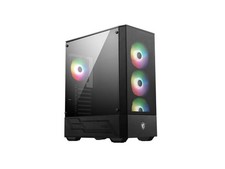 MSI Mid-Tower PC Gaming Case   Tempered Glass Side Panel   4 x 120mm aRGB Fan  