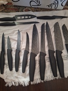 33 Pc  Mixed Cutlery Sets w/Blocks: Cuisinart, Chicago Cutlery, Granitestone++