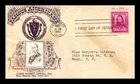 DR JIM STAMPS US COVER LOWELL FAMOUS AMERICANS FDC CROSBY PHOTO TORN FLAP