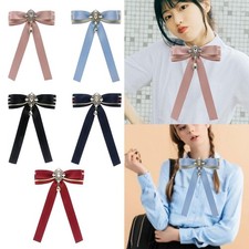 Bow Tie Ribbon Brooch Necktie Pin Pre Tied Bow Tie Bow Tie Brooch Pin for Blouse