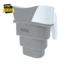 Collapsible Rinse Pail for Baby Bath Time - Collapsible Bucket with Easy Grip Ha