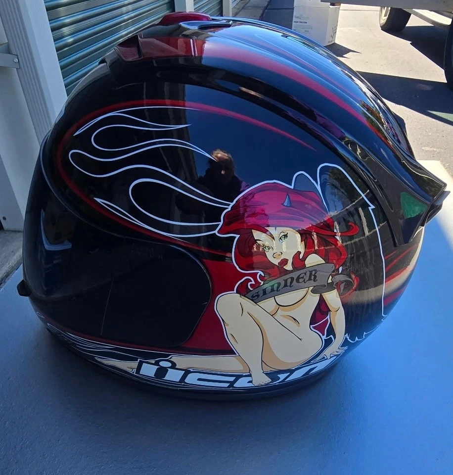 25+ Icon Multicolor Motorcycle & Powersports Helmets for sale