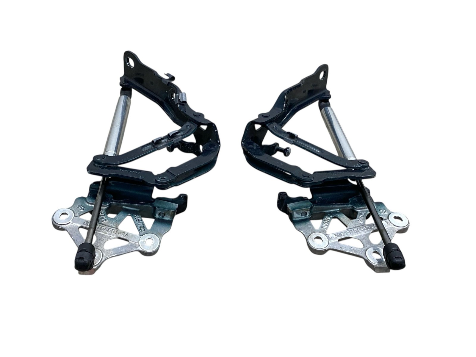 2015 ASTON MARTIN RAPIDE FRONT LH & RH HOOD HINGE SET W/ SUPPORT LIFT CYLINDERS