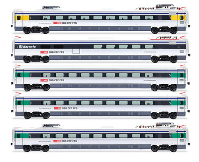HORNBY HR3026 FFS 5ER SET MITTELWAGEN ETR 470