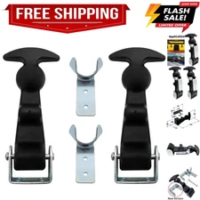 Rubber Hood Latch Catch 2 Pack Elastic T-Handle Draw Latches with Brackets St...
