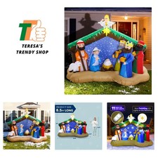 8.5 FT Christmas Inflatables Scene Outdoor Decorations, Christmas Blow Up Yar...