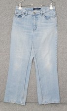 VTG Bill Blass Jeans Womens 8 Straight Leg Distressed Denim 90s Y2K Perfect Fit