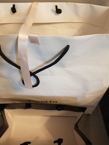Channel & Repetto Paris Luxury Black & White Shopping Bags Empty Large & Medium - Picture 6 of 6
