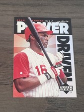 1996 Upper Deck Power Driven Reggie Sanders #PD15 Cincinnati Reds