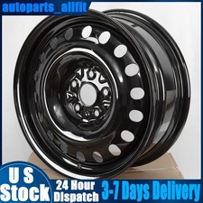New 17 Replacement Wheel Steel For Toyota Rav4 2019-2024 Black Rim Oem Design