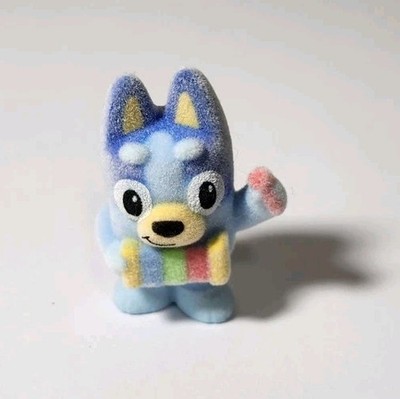 BLUEY FUZZIES SERIES 1 BLUEY 05 XYLOPHONE FLOCKED FUZZY 1.5 MINIFIGURE MOOSE TOY