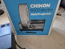 Chinon 6000 Slide Projector Carousel with Box No Spill