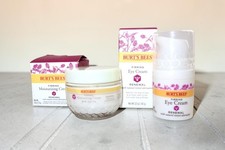 Burt's Bees Firming Skin Care Lot of 2 - Moisturizing/Eye Cream