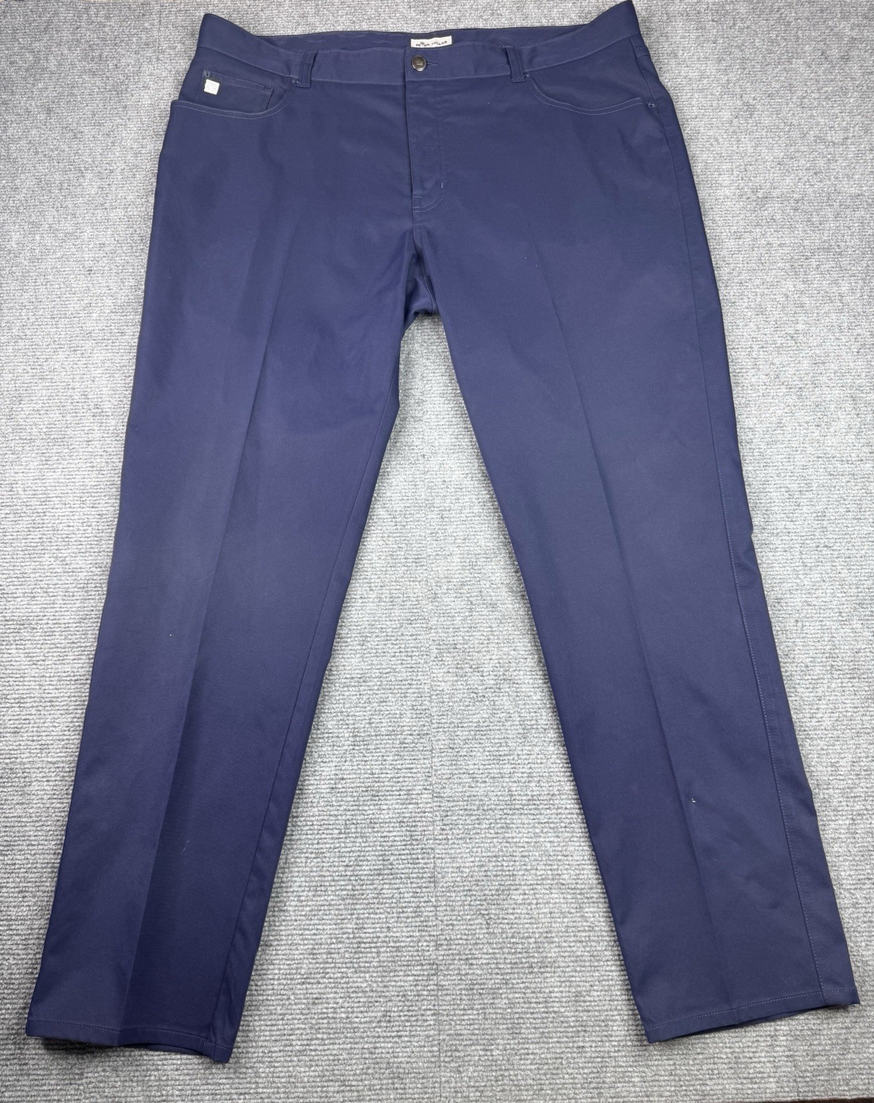 Peter Millar EB66 Pants Mens 40x32 Navy Blue Performance Five-Pocket *READ*
