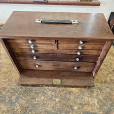 Vintage Union 7 Drawer Engineers Tool Makers Cabinet Chest no key
