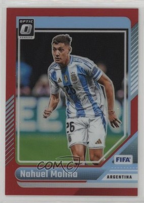 2024-25 Panini Donruss FIFA Optic Red Prizm /299 Nahuel Molina #74 02v3
