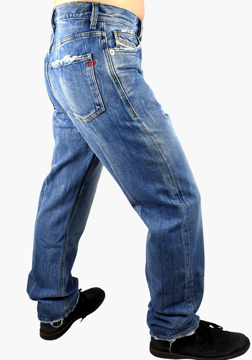 Diesel $295 Men's D-Macs Mid Waist Straight Fit Jeans - 09A25 Size