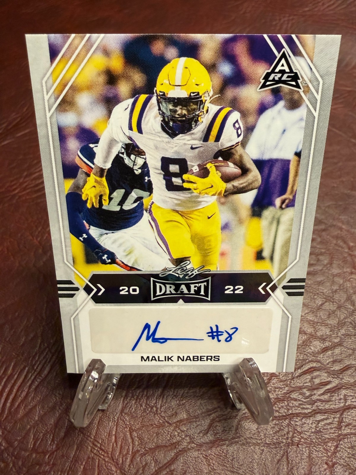2022 Leaf Draft - Autographs Malik Nabers #BA-MN1 (AU, RC)