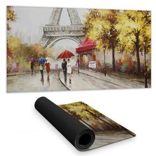Begin Home Decor C1DM1531F813KM 16 x 32 in. Passersby Near Eiffel Tower Desk ...