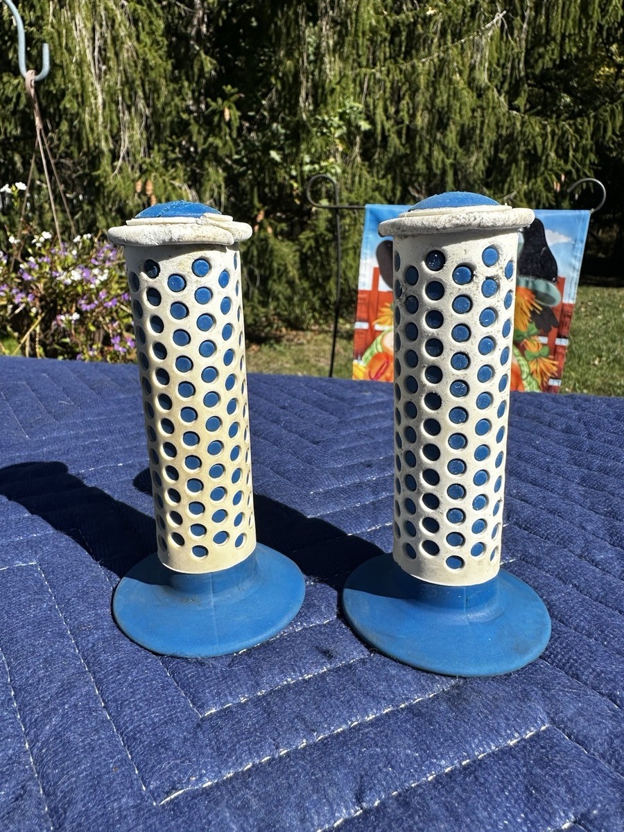 Oakley F1 Grips Blue White Old School BMX 80s Vintage | eBay