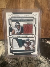 2025 National Treasures Devonta Smith - A.J. Brown NFL Patchs/99 Eagles NFL