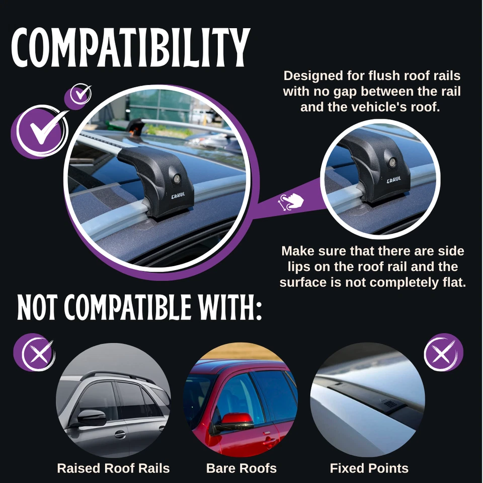 Barras transversales de techo 220 lb para Mazda CX-90 CX90 2024-2026 - plateadas Foto 2 de 4