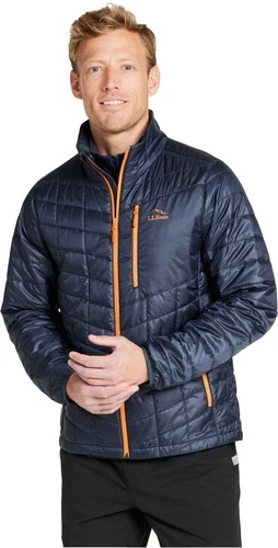 L.L. Bean Men's PrimaLoft Packaway Jacket Large Carbon Navy 503391 New image 2
